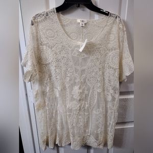 NWT lace dress top